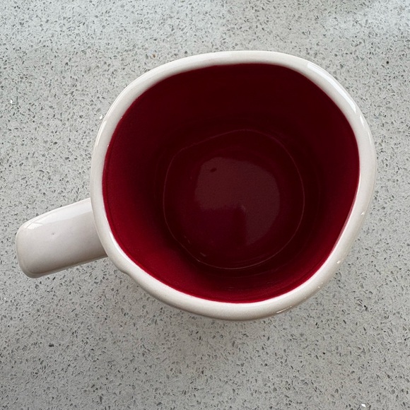 Rae Dunn HOT STUFF white and red NWT ceramic 16 ounce mug - Picture 2 of 5